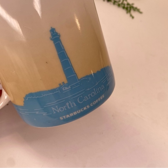 Starbucks Coffee Global Icon Series Mug North Carolina 2012 Blue Tan Cream - Picture 6 of 8